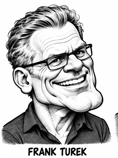 Caricature of Frank Turek