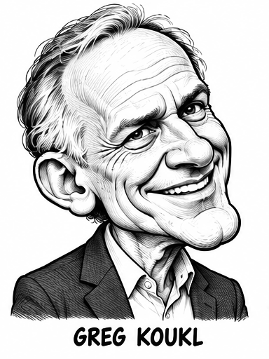 Caricature of Greg Koukl