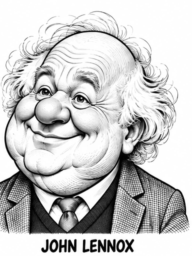Caricature of John Lennox